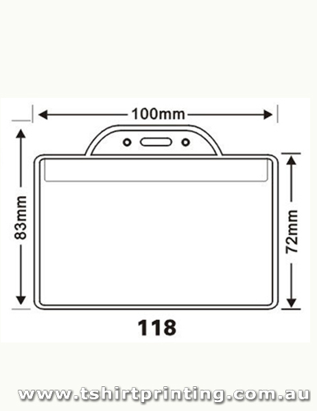 100mmx83mm Clear PVC Card Holder